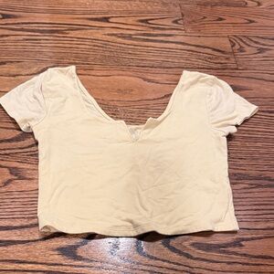 Aeropostale Light Tan Women's Crop Top